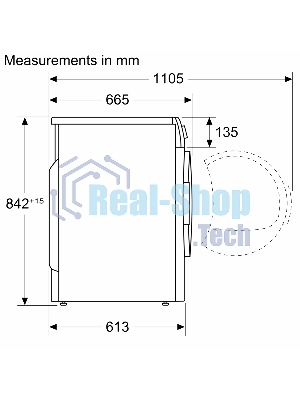 Сушильная машина Bosch WTN86202ME серый, 8 кг, сушка - конденсационная, программ - 13, 59.8 x 84.2 x 61.3 см