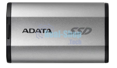 Внешний SSD ADATA SD810, 500 Gb, USB 3.2 Gen 2x2 Type-C, R/W 2000/2000, серебристый