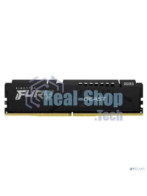 Оперативная память Kingston Fury Beast, DDR5, 64Gb (2x32Gb), 6000MHz, CL30, DIMM, с радиаторами, черный