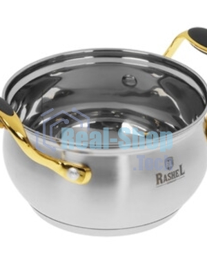 Кастрюля RASHEL Голд R-190Н 1,9 л из нерж.