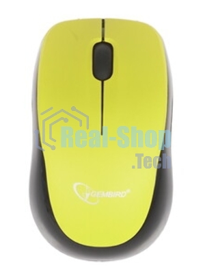 Мышь беспроводная Gembird MUSW-360-LM желтый, 1000 dpi, радиоканал, USB, кнопки - 3