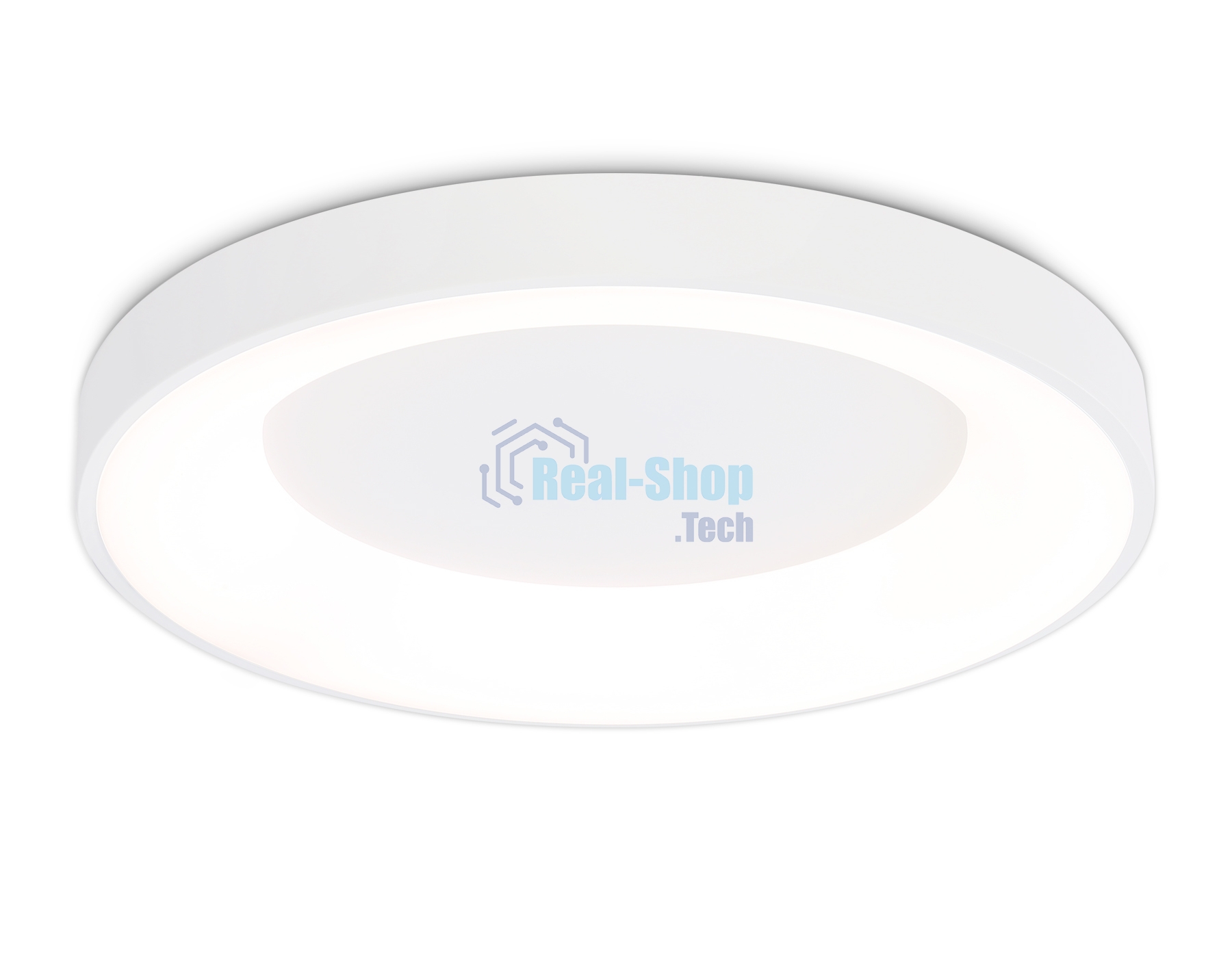 Потолочный светодиодный светильник Ambrella light FZ1401 WH белый IP20 48W 3000K-6500K D500*50 (ПДУ ИК)