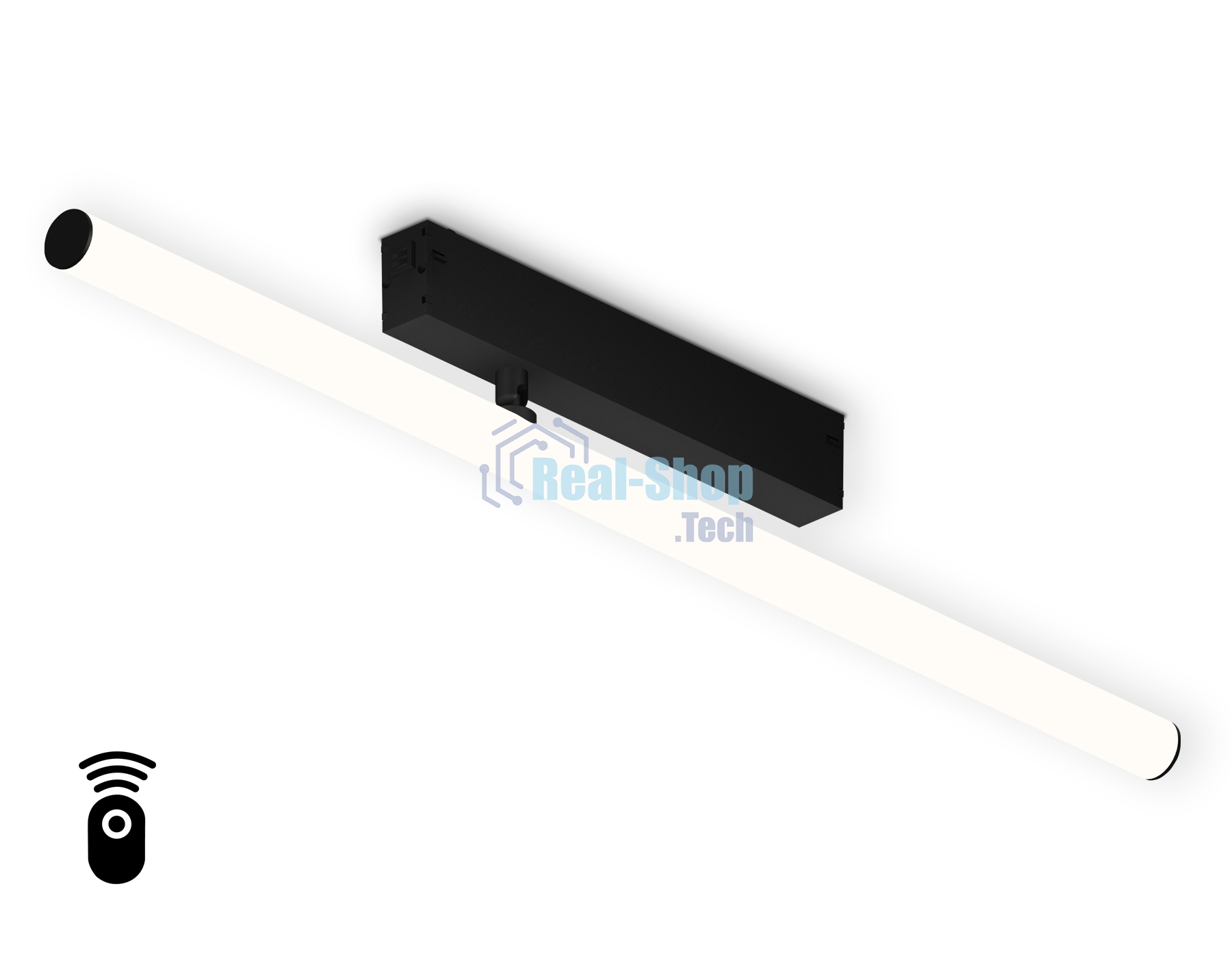 Управляемый светодиодный светильник для шинопровода Magnetic Ambrella light GL1361 BK черный IP20 12W 3000K-6400K 220V 120° 608*25*110 (Без ПДУ)