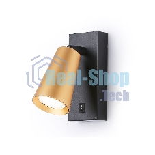 Светильник Ambrella light TA13142 BK/GD черный/золото GU10 max 12W 140*60*90
