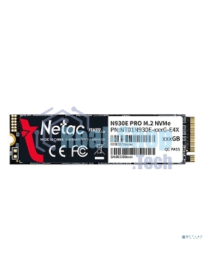 Накопитель SSD Netac N930E Pro, 256Gb, PCIe 3.1 x4, M.2 2280, NVMe, R/W 2040/1270