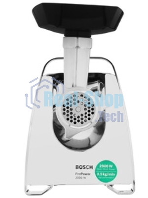 Мясорубка электрическая Bosch MFW67440 черный, 2000 Вт, 3.5 кг/мин, реверс, защита от перегрузки, насадки - 4
