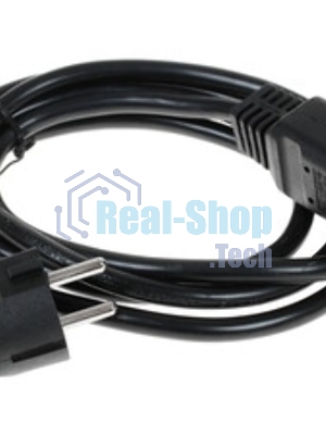 Кабель питания Cablexpert PC-S22-C19-2.5-1.5M, Schuko-C19, 3x2.5мм2, 16A, с заземлением, медь, 1.5м, черный, пакет