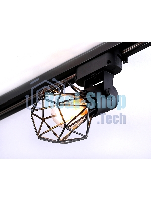 Трековый однофазный светильник Ambrella light GL5002 BK черный E27 max 40W D92*163