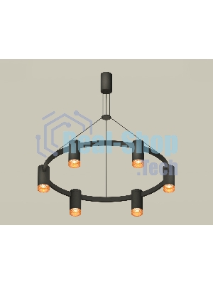 Светильник Ambrella light XB9022202/6 SBK/CF черный песок/кофе MR16 GU5.3 (С9022, N6154)