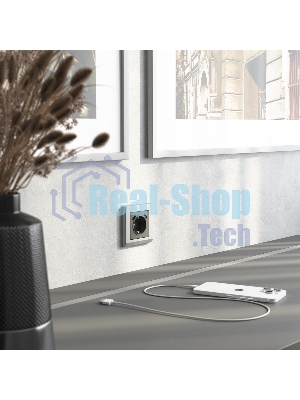 Накладка для розетки USB (графит матовый)