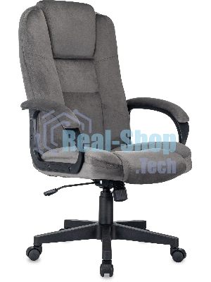 Кресло руководителя Бюрократ CH-800 Fabric темно-серый крестов. пластик