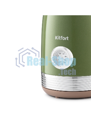 Чайник электрический Kitfort KT-6110 1.7л. 2200Вт зеленый (корпус: нержавеющая сталь)