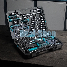 Набор инструментов Gross 76 предметов, 120 зубьев, CrV1/4, 1/2