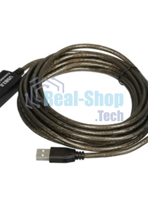 Кабель VCOM VUS7049-5M USB2.0-repeater, удлинительный активный Am-->Af 5м