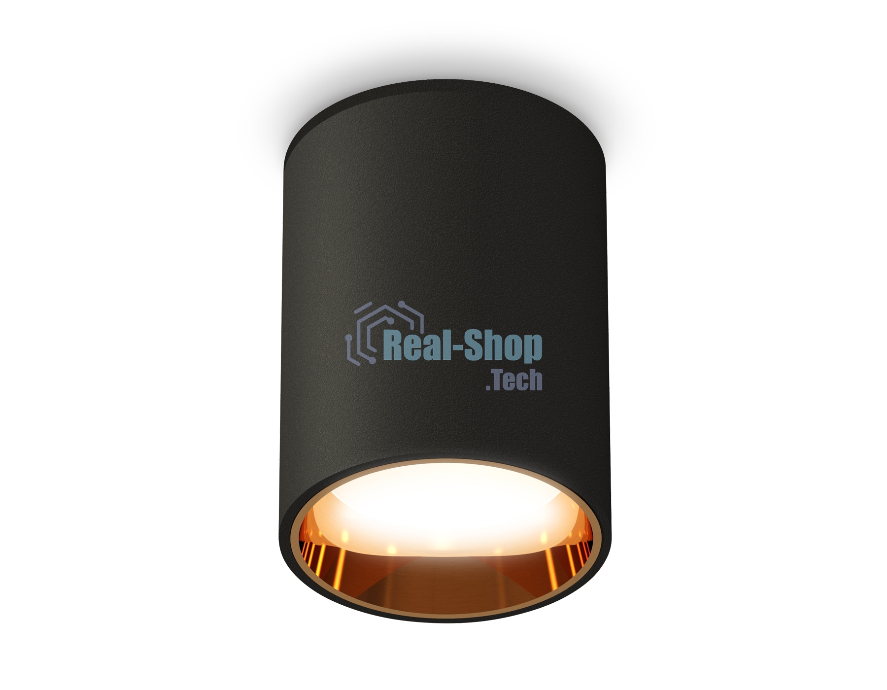 Светильник Ambrella Light XS6313023 SBK/PYG черный песок/золото желтое полированное MR16 GU5.3 (C6313, N6113)