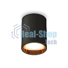 Светильник Ambrella Light XS6313023 SBK/PYG черный песок/золото желтое полированное MR16 GU5.3 (C6313, N6113)