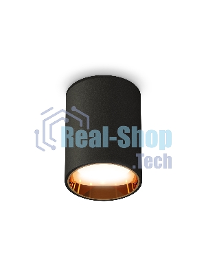 Светильник Ambrella Light XS6313023 SBK/PYG черный песок/золото желтое полированное MR16 GU5.3 (C6313, N6113)