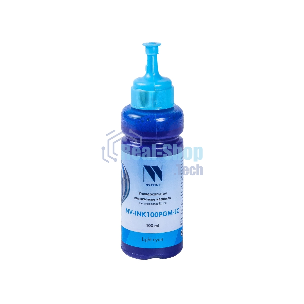 Чернила NVPrint NV-INK100 универсальные Light Cyan пигментные для аппаратов Epson (100мл) Китай