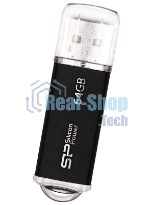 Флешка USB Silicon Power R/W USB 64Gb Ultima II SP064Gb,UF2M01V1K USB 2.0, черный