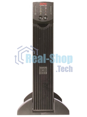 Источник бесперебойного питания APC Smart-UPS SRT, 1000VA/1000W, On-Line, Extended-run, Tower (Rack 2U convertible), черный