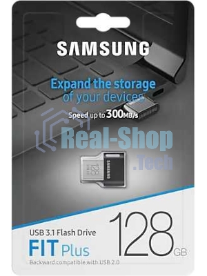 Флешка USB Samsung FIT Plus, 128Gb USB 3.1, 300 Mb/s