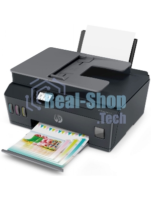 МФУ струйное HP Smart Tank 615 AiO (Y0F71A), A4, цветной, печ. до 22 стр/мин. (ч/б) до 16 стр/мин. (цвет), скан. до 5 стр/мин. (ч/б) 3 стр/мин. (цвет), 1200 x 1200 dpi (ч/б печать, скан.) 1200 x 4800 dpi (печать цвет), USB, Wi-Fi, BlueTooth, Air Print, Mopria
