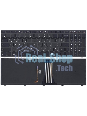 Клавиатура для ноутбука Lenovo IdeaPad G50-70 Z50-70 черная с подсветкой