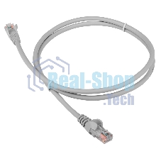 Патч-корд LANMASTER LSZH UTP cat.5e, 15 м, серый