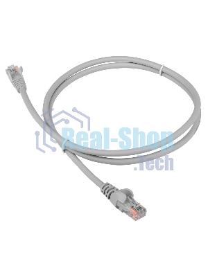 Патч-корд LANMASTER LSZH UTP cat.5e, 15 м, серый