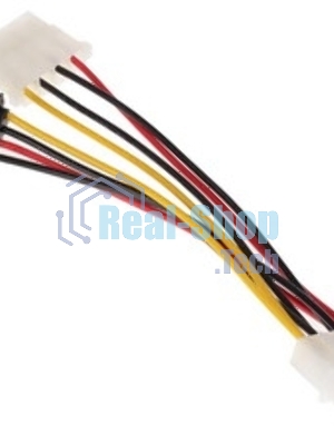 Кабель питания SATA Gembird/Cablexpert CC-SATA-PSY2, 15 см, molex 4pin/molex4pin+sata 15pin, на 2 устр.