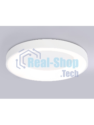 Потолочный светодиодный светильник Ambrella light FZ1401 WH белый IP20 48W 3000K-6500K D500*50 (ПДУ ИК)