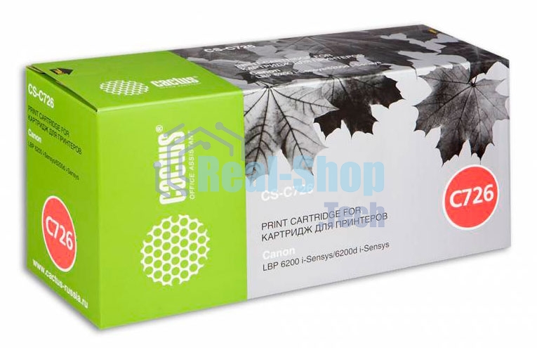 Картридж лазерный Cactus CS-C726S черный (2100 стр.) для Canon LBP-6200/LBP-6200D