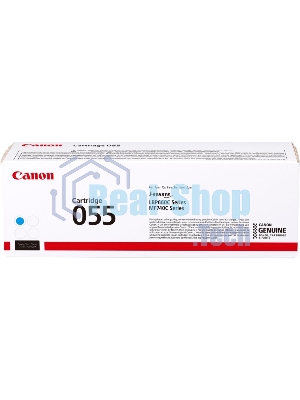 Картридж лазерный Canon 055 C (3015C002) голубой (2100 стр.) для Canon i-SENSYS серий MF740, LBP660.