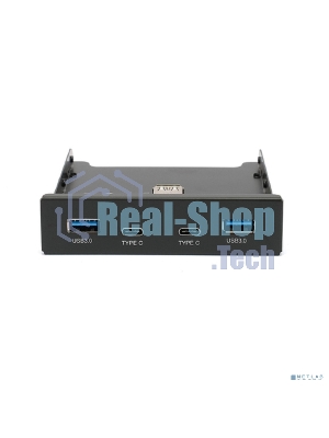 Планка на переднюю панель Gembird FP3.5-USB3-2A2C, USB, 2xUSB-A 3.0 + 2xType-C, 3.5