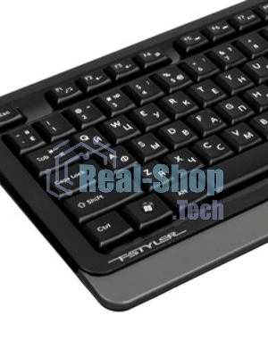 Комплект клавиатура+мышь A4Tech FStyler FG1035 беспроводной, USB, 2000 DPI, чёрный/серый