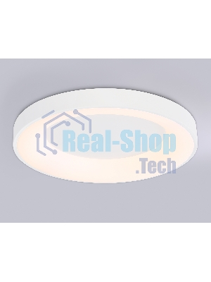Потолочный светодиодный светильник Ambrella light FZ1401 WH белый IP20 48W 3000K-6500K D500*50 (ПДУ ИК)
