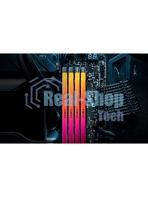 Оперативная память Kingston Fury Renegade, DDR5, 16Gb (1x16Gb), 7200MHz, CL38, DIMM, радиатор, RGB, черный