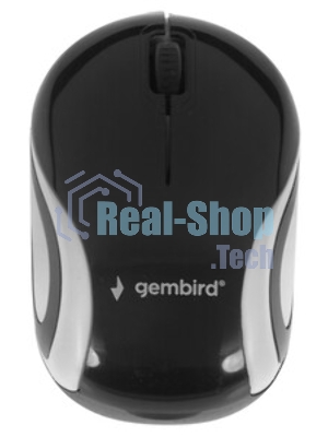 Мышь беспроводная Gembird MUSW-610 черный, 1200 dpi, радиоканал, USB, кнопки - 3