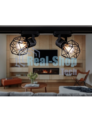 Трековый однофазный светильник Ambrella light GL5002 BK черный E27 max 40W D92*163