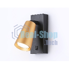 Светильник Ambrella light TA13142 BK/GD черный/золото GU10 max 12W 140*60*90