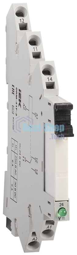 Реле интерфейсное ORM 3 1NO+1NC 24В DC ИЭК ORM-41F-3
