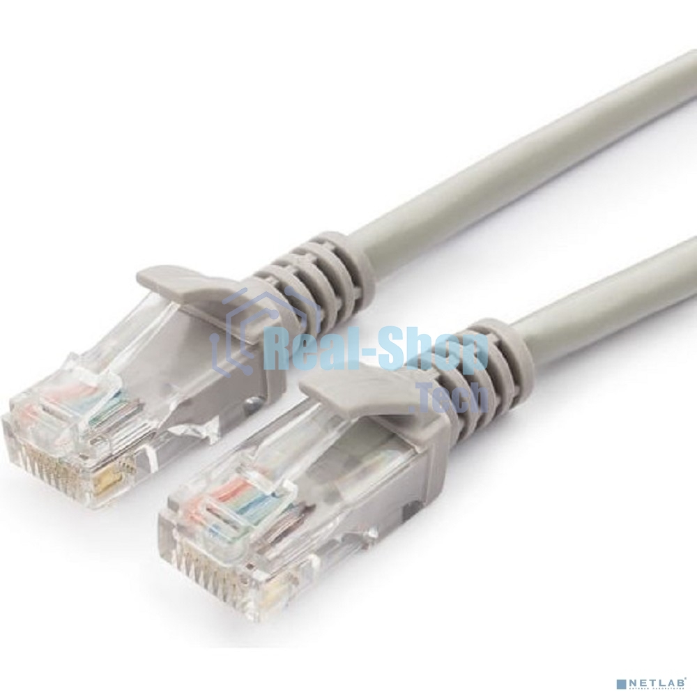 Патч-корд Гарнизон PC-UTP-5e-1.5 cat.5e UTP 1.5м, литой, многожильный (серый)