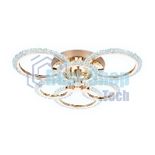 Потолочный светодиодный светильник FA418/3+3 GD золото 90W 580*540*120 (ПДУ РАДИО 2.4G)