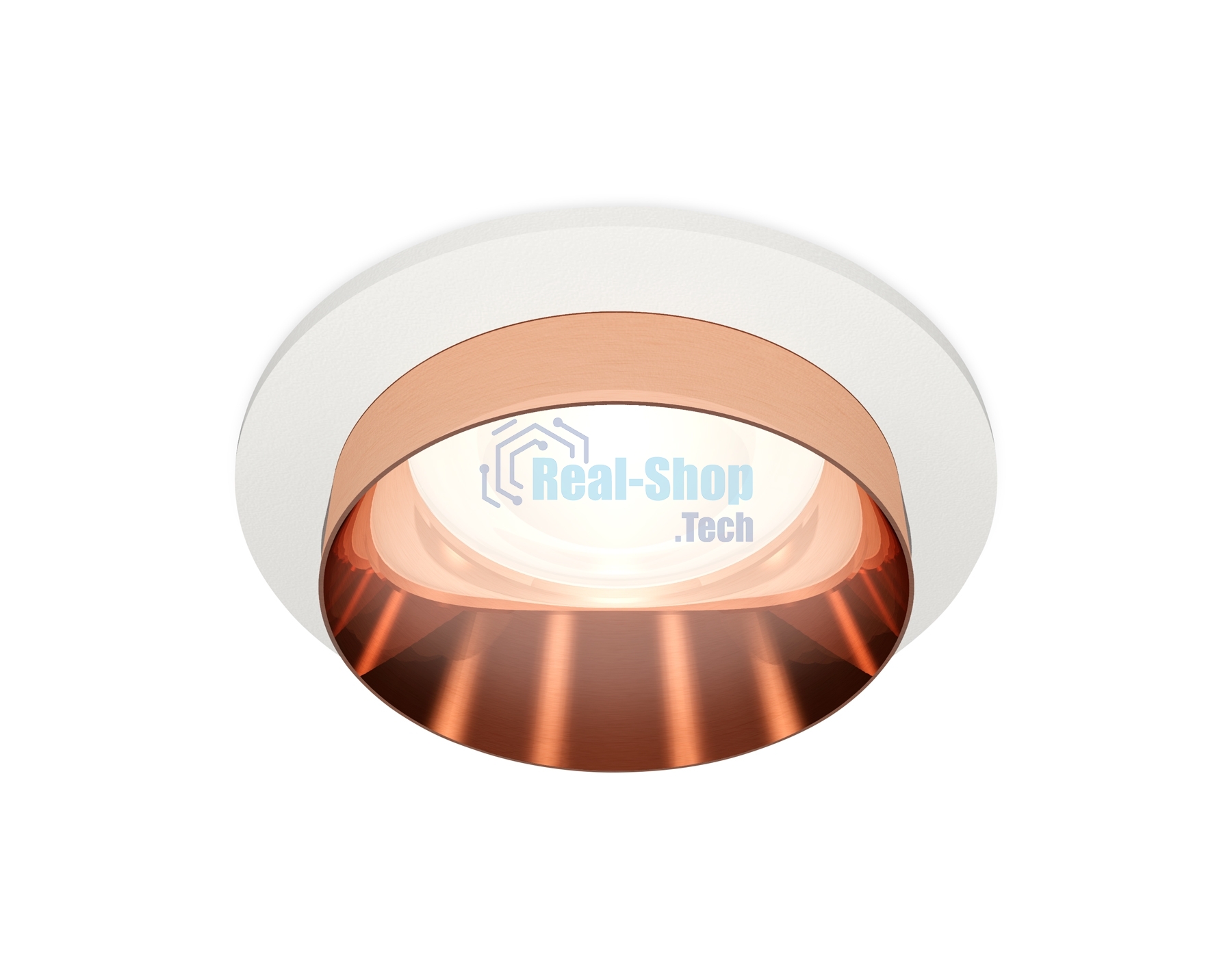 Комплект встраиваемого светильника Ambrella light XC6512025 SWH/PPG белый песок/золото розовое полированное MR16 GU5.3 (C6512, N6135)