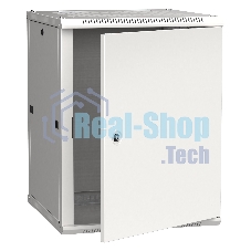 Шкаф монтажный ITK Linea W (LWR3-18U66-MF) 18U 600x600мм пер.дв.металл задн.дв.стал.лист 90кг серый 500мм 200град. 900мм 20