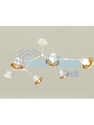 Светильник Ambrella light XB9055101/6 SWH/PYG/CL белый песок/золото желтое полированное/прозрачный GX53 (C9055, N8144)