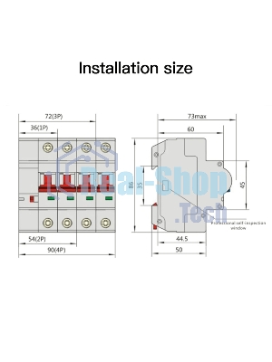 Выключатель MOES Zigbee circuit breaker 1P 10A ZCB-SC-1P10