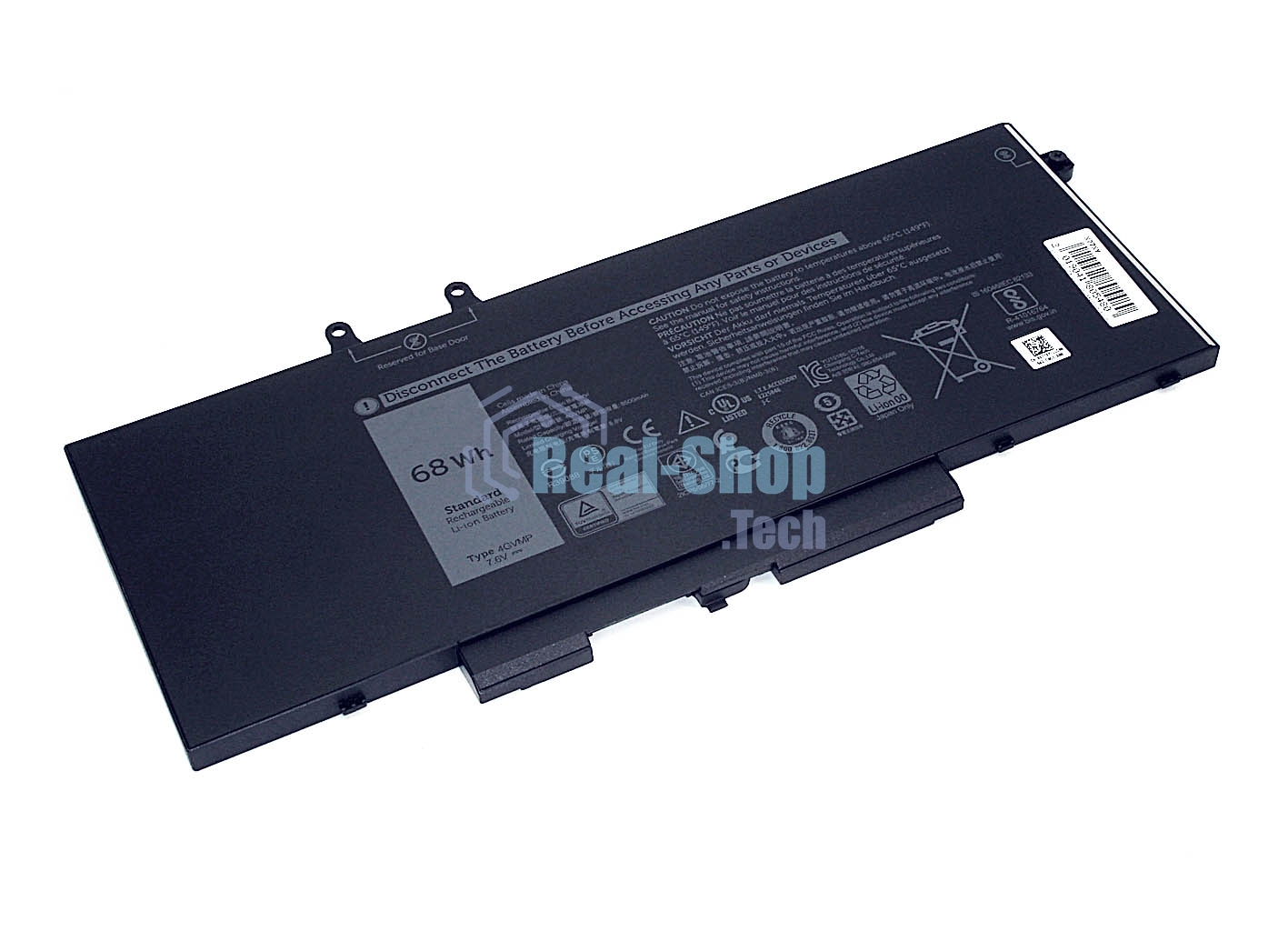 Аккумуляторная батарея для ноутбука Dell Precision 3540 (4GVMP) 7.6V 8500mAh