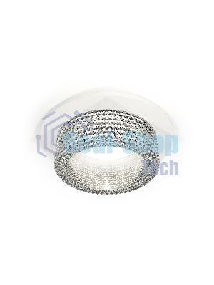 Комплект встраиваемого светильника Ambrella light XC6512040 SWH/CL белый песок/прозрачный MR16 GU5.3 (C6512, N6150)