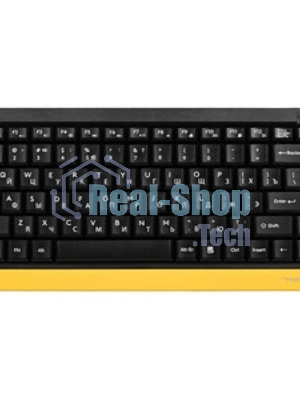 Комплект клавиатура+мышь A4Tech FStyler FG1110 беспроводной, USB, 2000 DPI, чёрный/серый